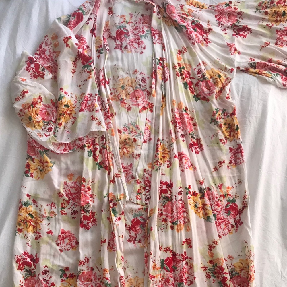 Long floral caftan - size Medium